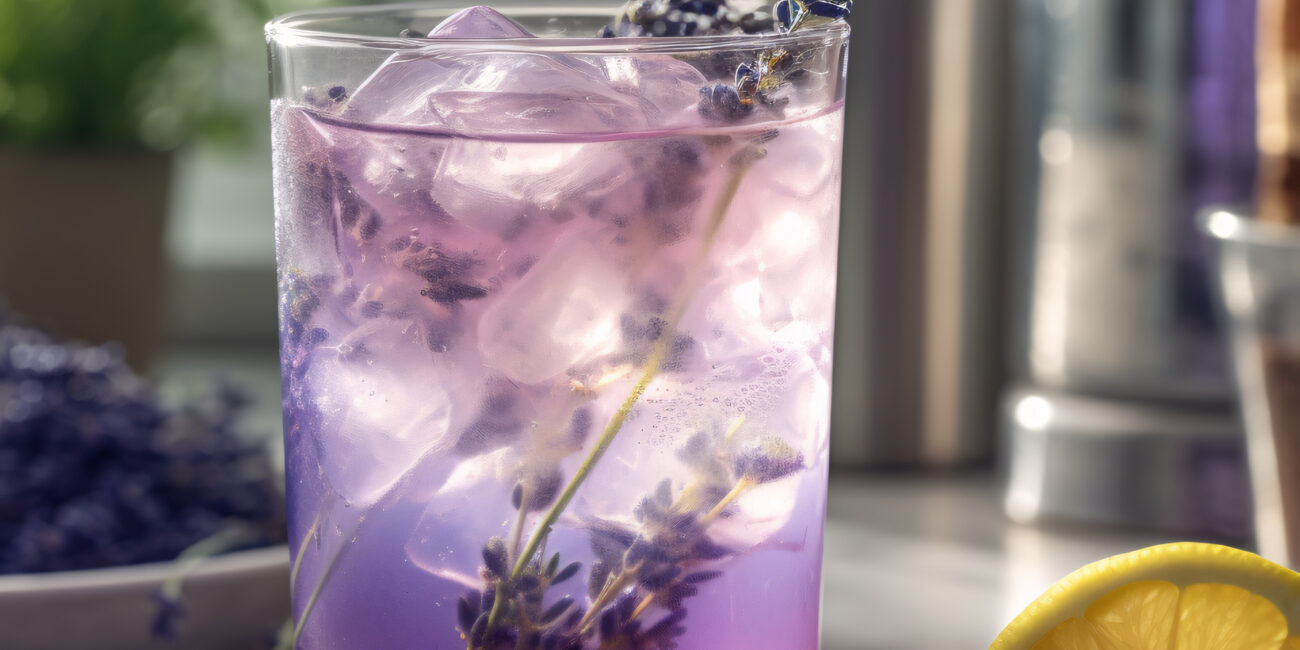 Homemade lavender lemonade