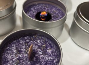 lavender farm wood wick candle