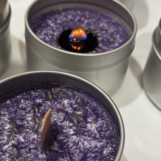 lavender farm wood wick candle